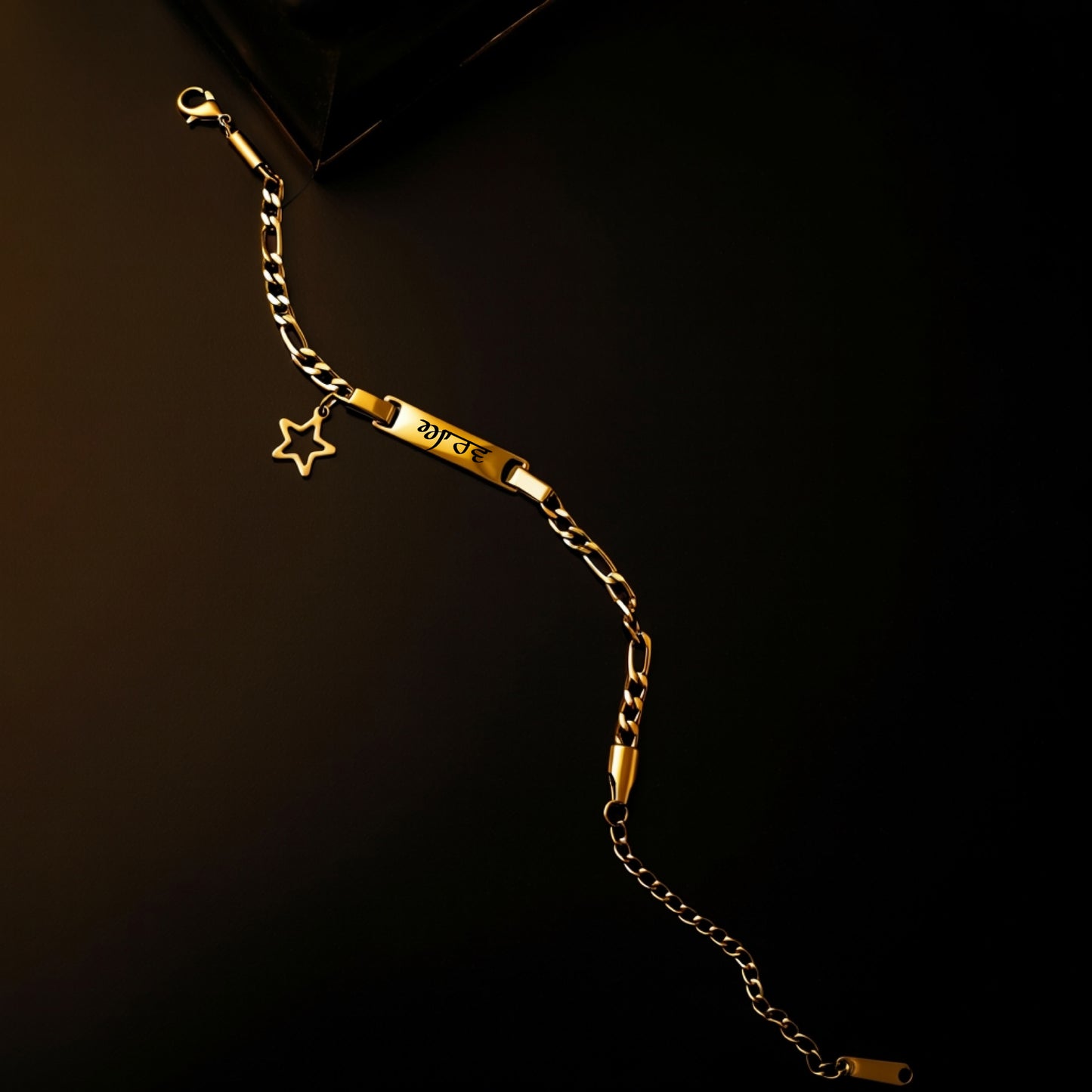 Custom Rakhri Bracelette 18k gold plated