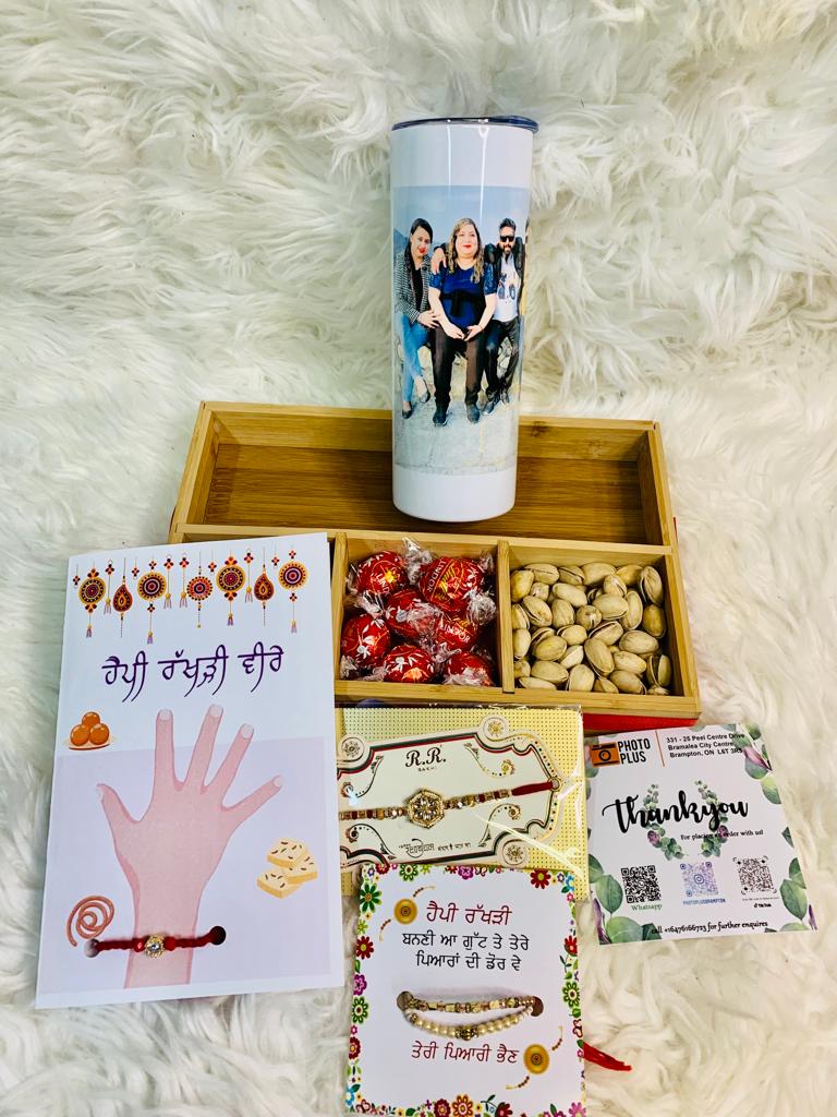 Rakhri Gift Combo 2 - Personalized Tumbler Cup