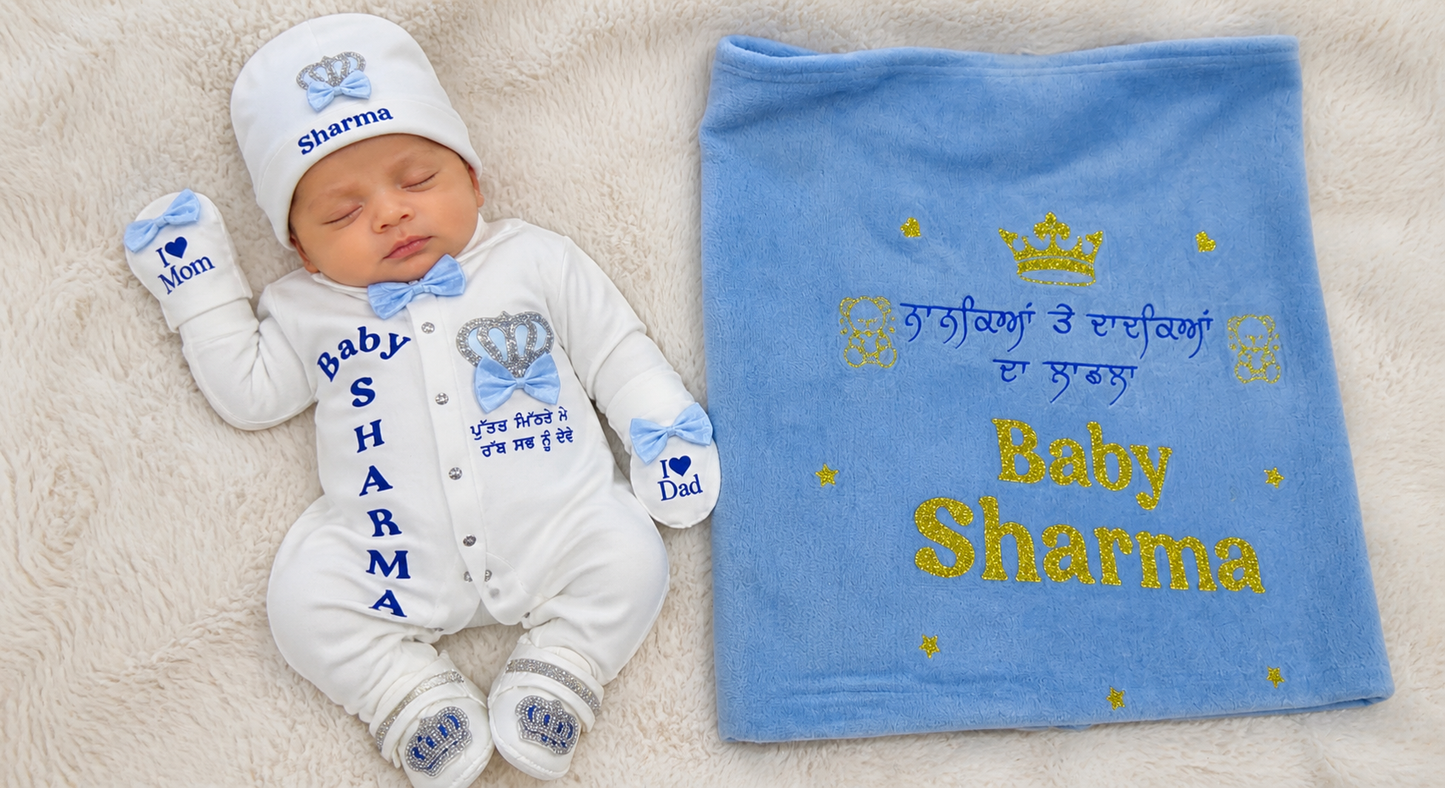 Crystal Crown Baby Combo with shoes