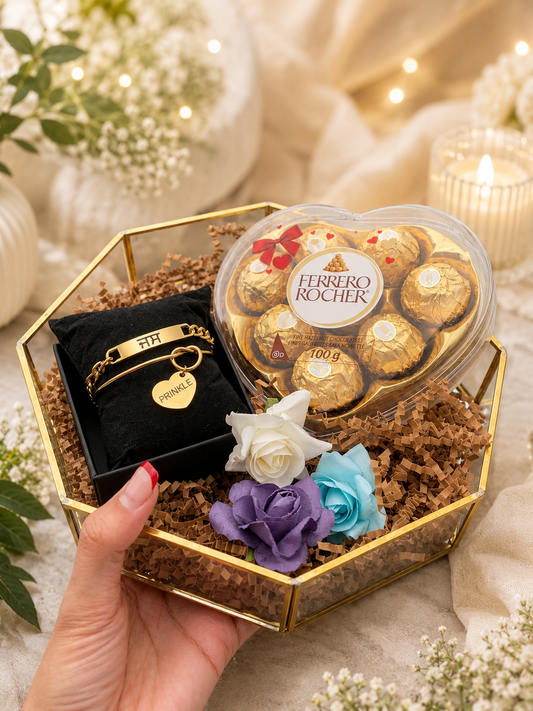 Engraved Rakhi Hamper for Veer & Bhabhi