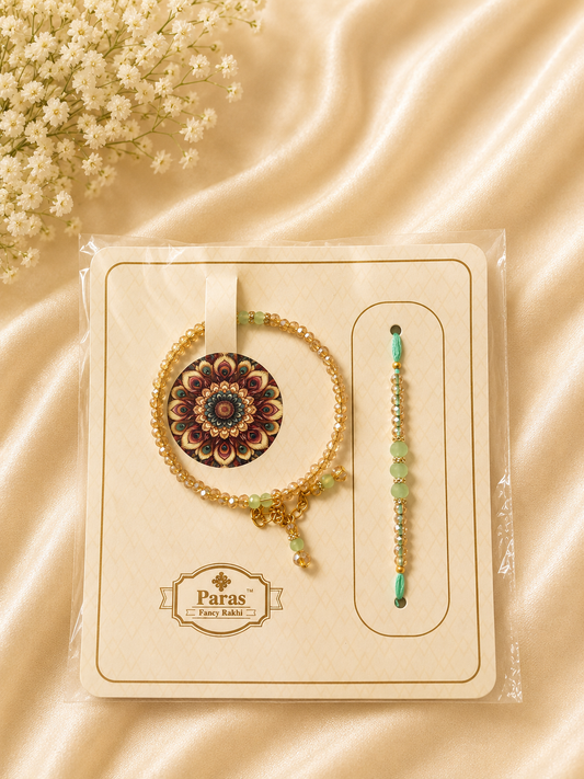 Veer & Bhabhi Pastel Bracelet Rakhi Set