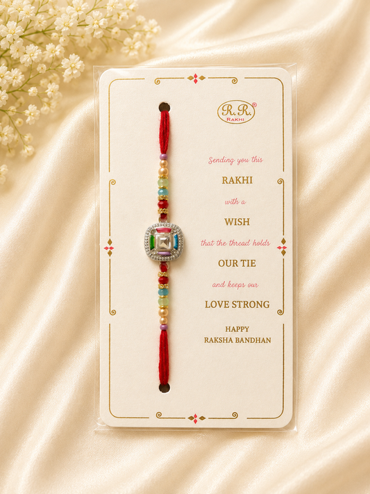 Radiant Gemstone Rakhi