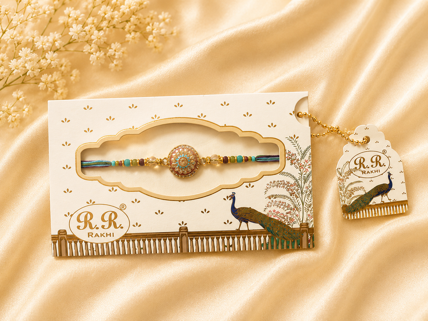 Peacock Heritage Rakhi