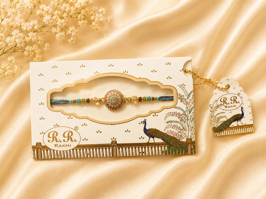 Peacock Heritage Rakhi