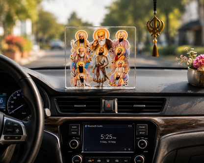 Car dashboard stand with hamper