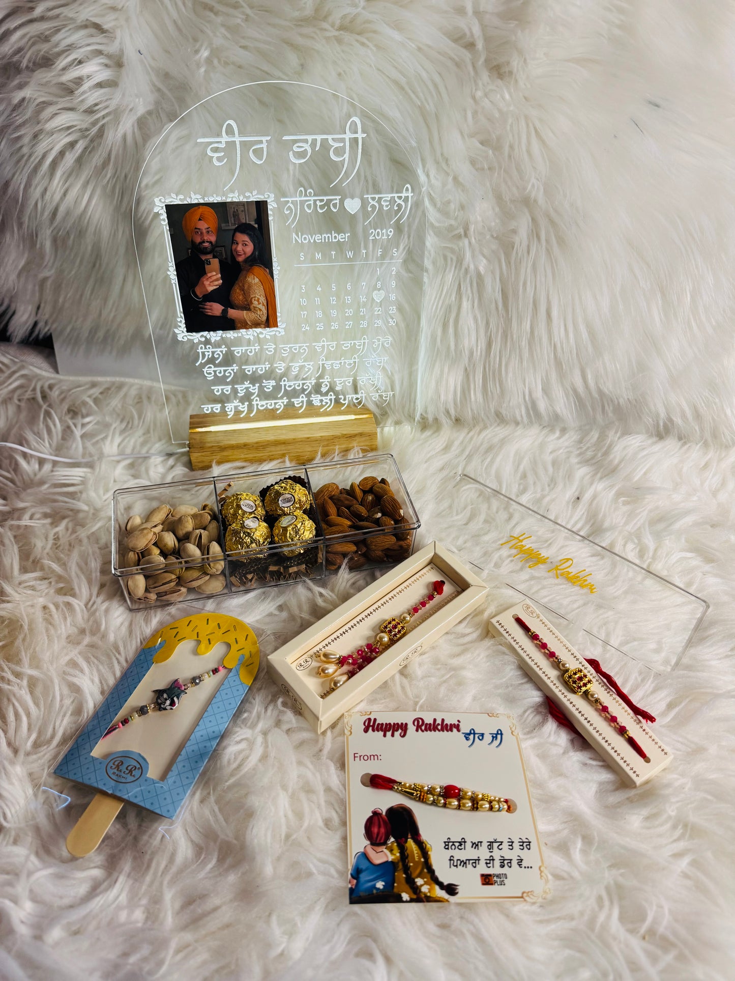 Rakhi Combo with 3D Personalized Frame – A Gift from the Heart