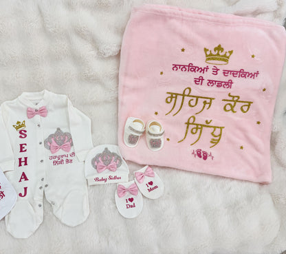 Crystal Crown Baby Combo with shoes